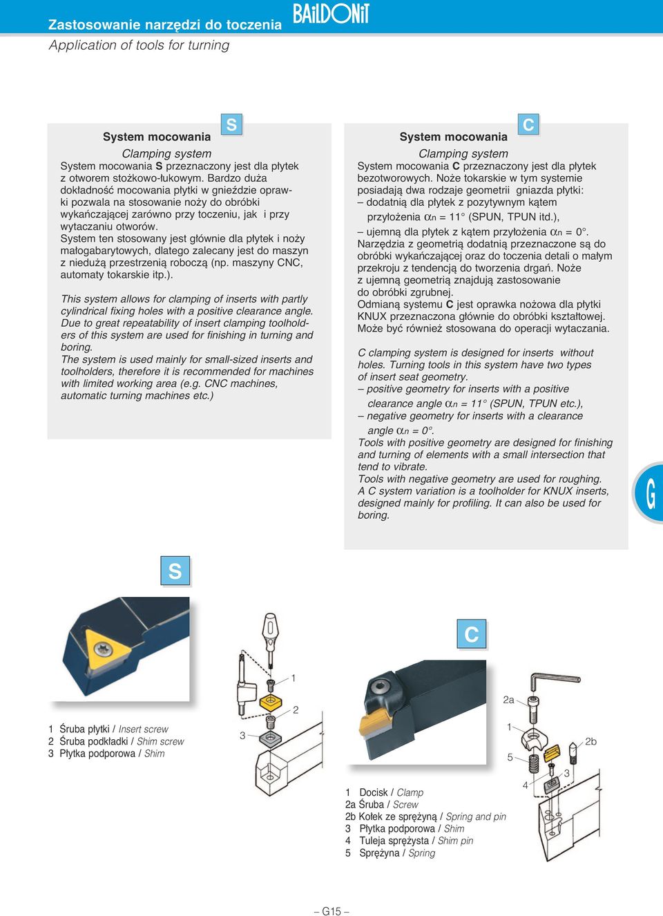 System ten stosowany jest g ównie dla p ytek i no y ma ogabarytowych, dlatego zalecany jest do maszyn z niedu à przestrzenià roboczà (np. maszyny CNC, automaty tokarskie itp.).