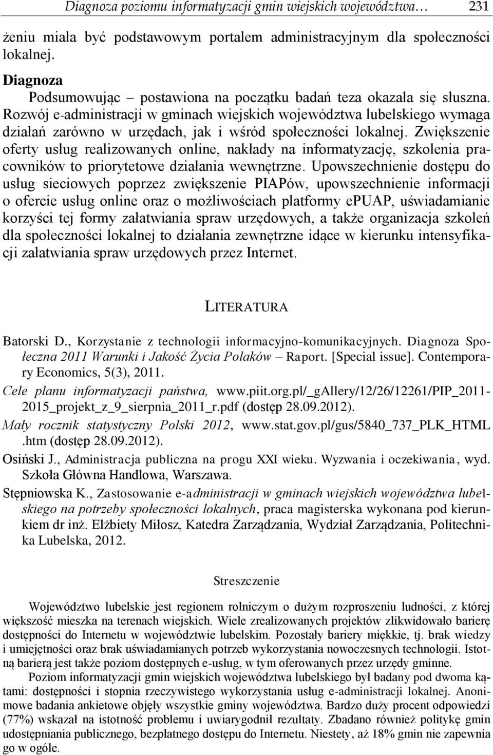 Rozwój e-administracji w gminach wiejskich województwa lubelskiego wymaga działań zarówno w urzędach, jak i wśród społeczności lokalnej.