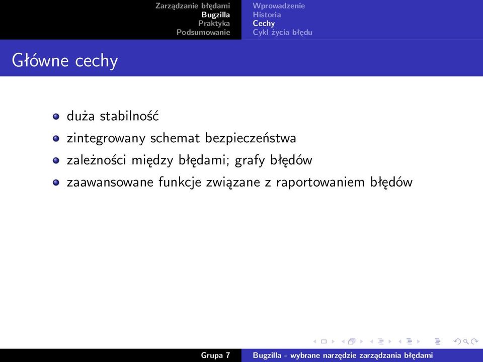 zależności między błędami; grafy błędów