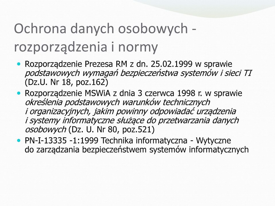 162) Rozporządzenie MSWiA z dnia 3 czerwca 1998 r.