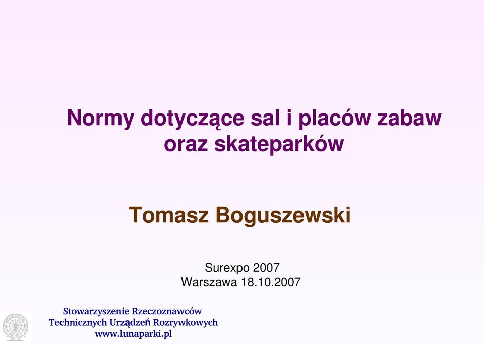 skateparków Tomasz