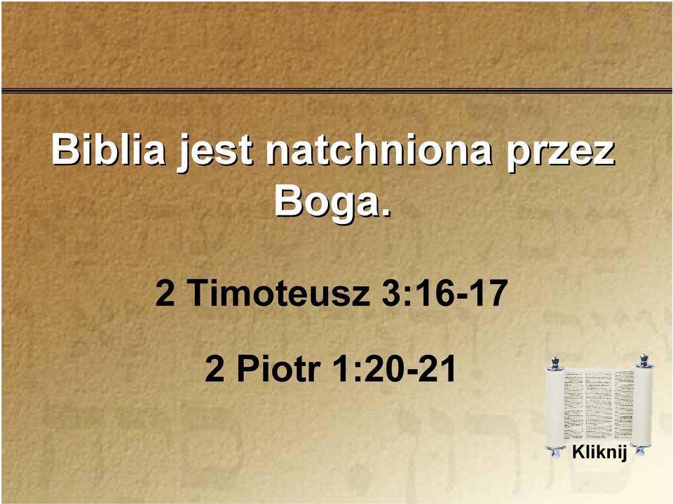 Boga. 2 Timoteusz