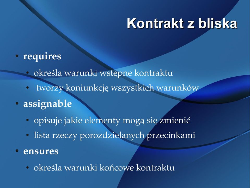 assignable opisuje jakie elementy mogą się zmienić lista