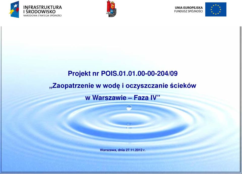 wodę i oczyszczanie ścieków w