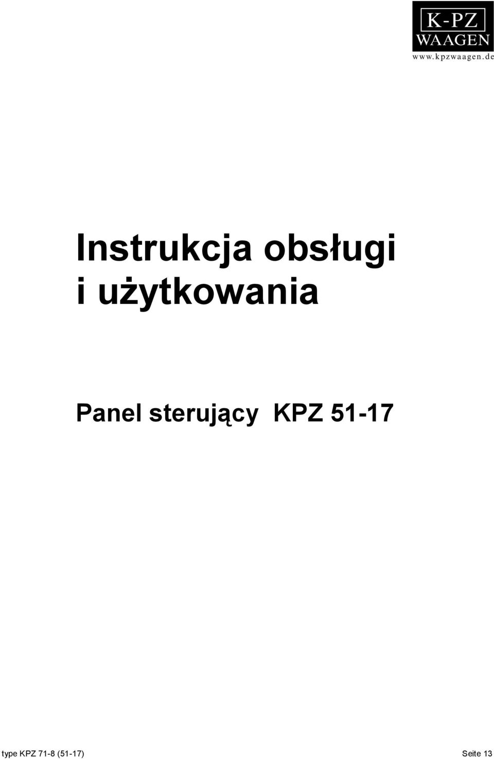 sterujący KPZ 51-17