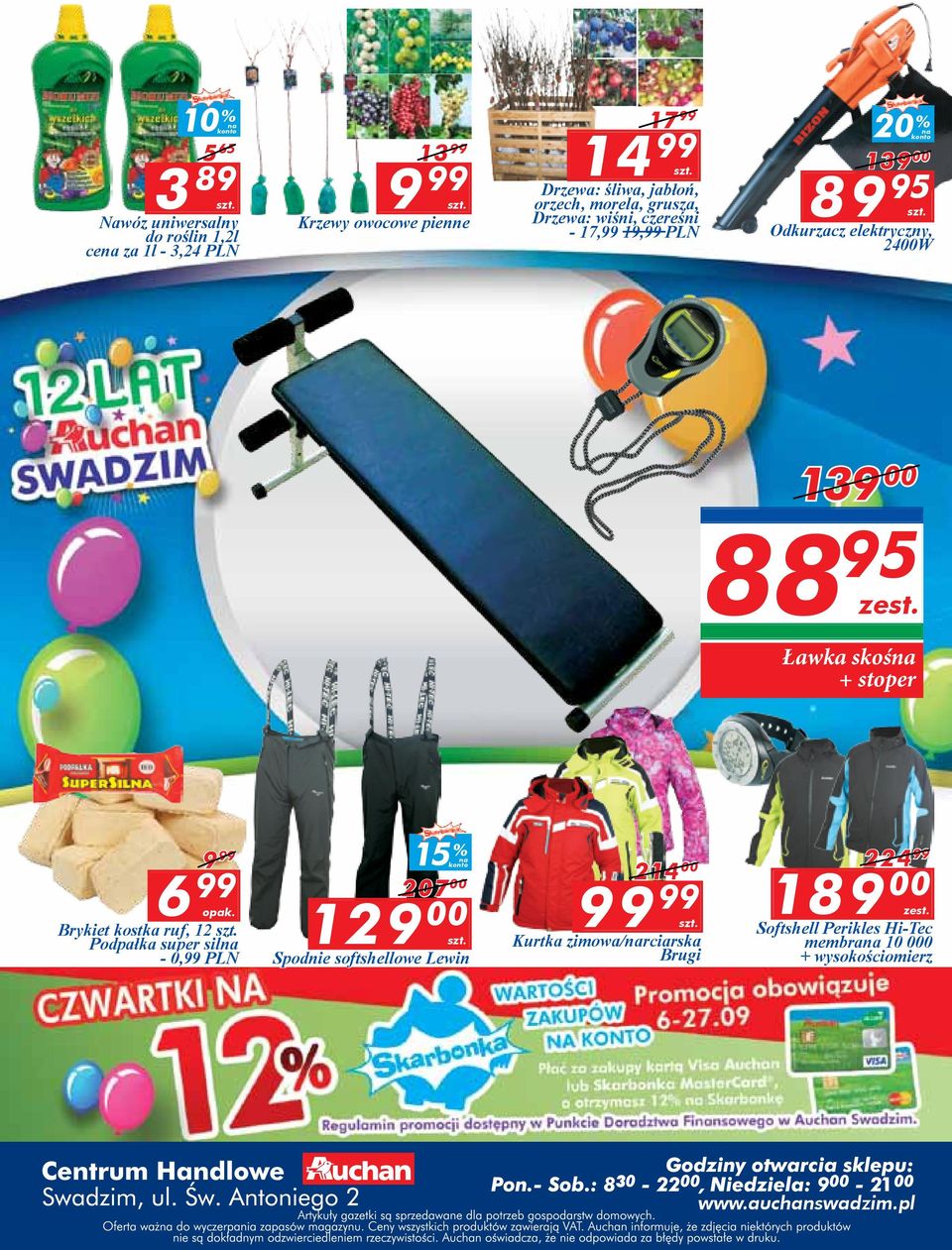 zest. Ławka skośna + stoper 9 99 6 99 opak.