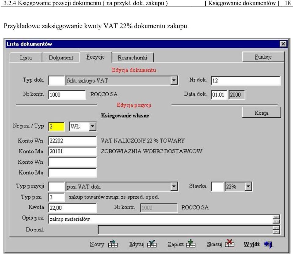 zakupu ) [ Księgowanie dokumentów ]