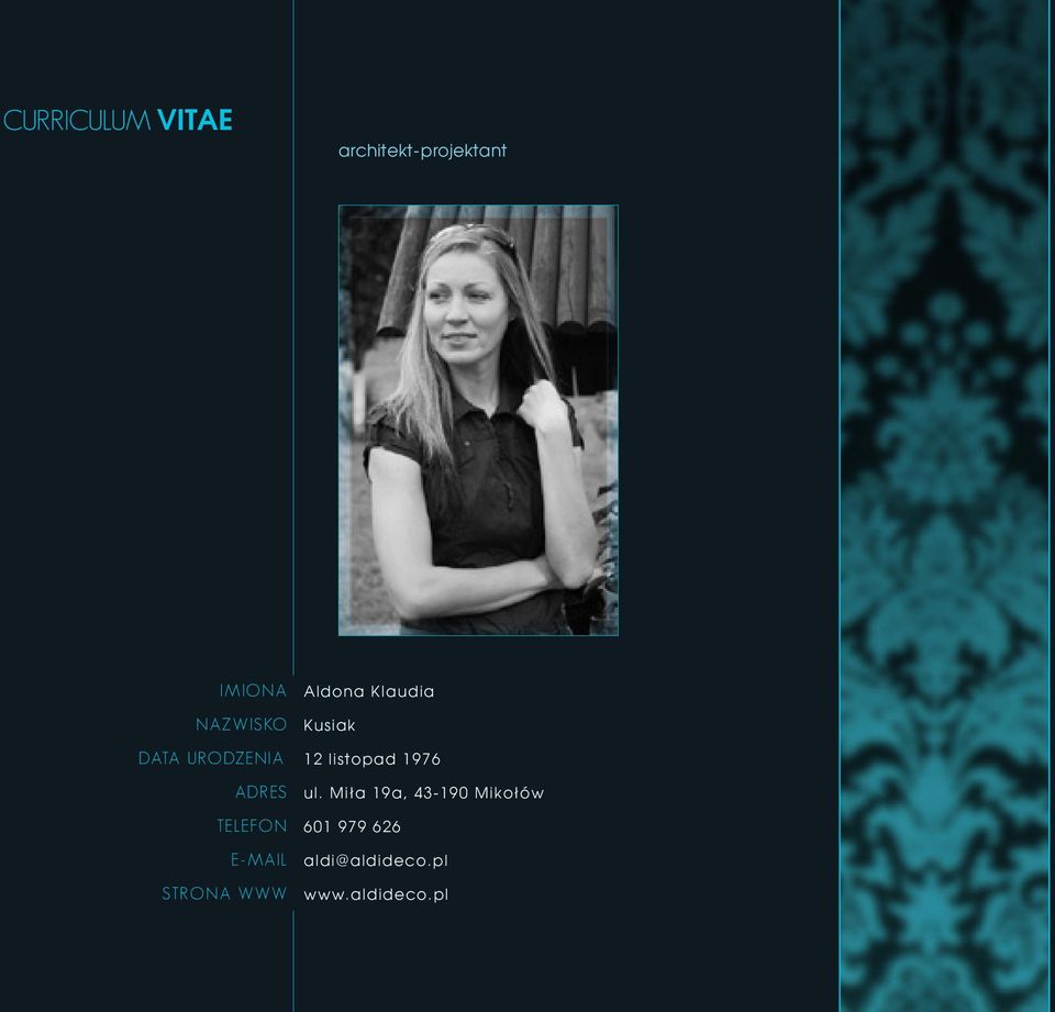 www Aldona Klaudia Kusiak 12 listopad 1976 ul.