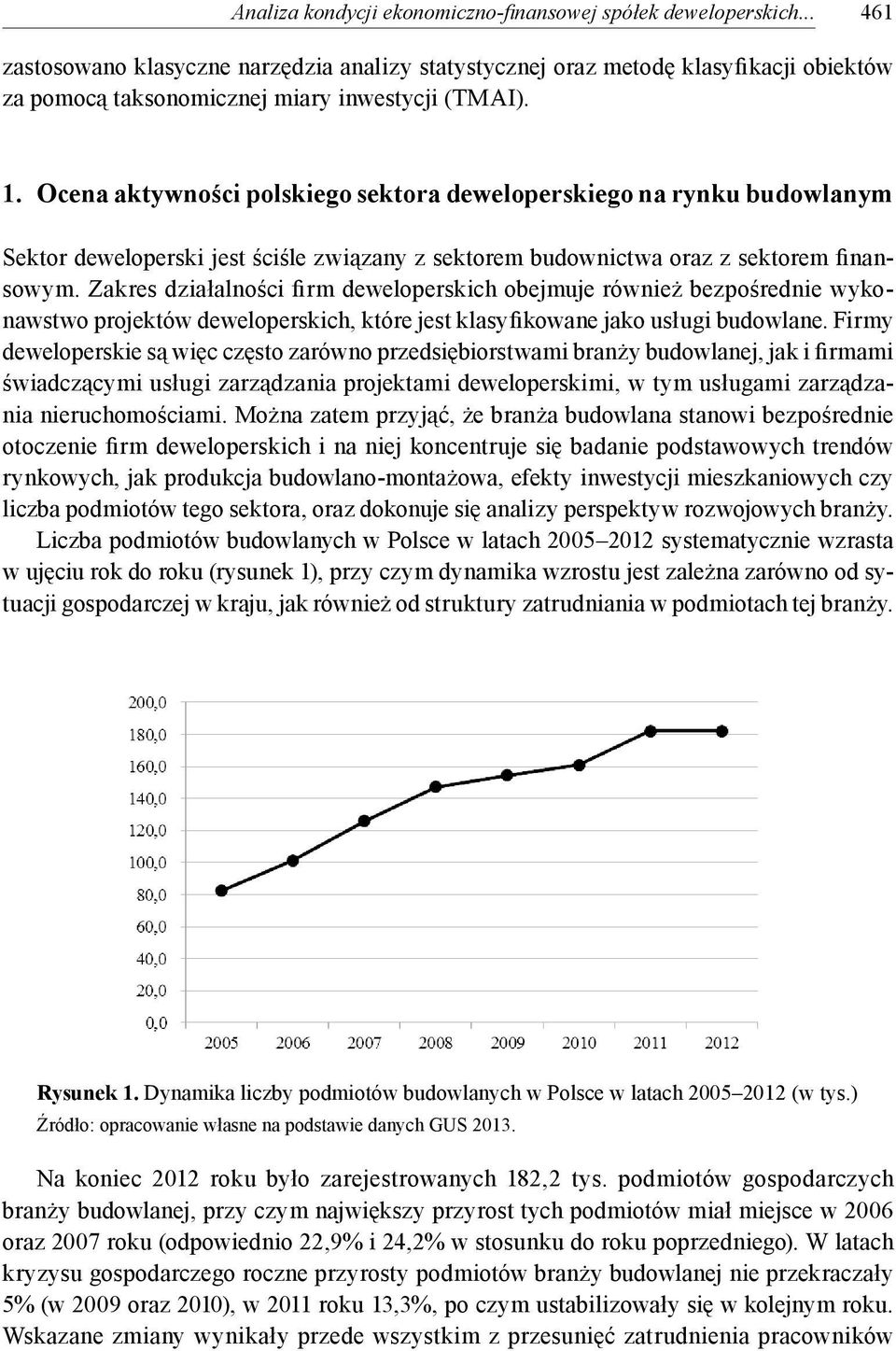 Ocena aktywności polskiego sektora deweloperskiego na rynku budowlanym Sektor deweloperski jest ściśle związany z sektorem budownictwa oraz z sektorem finansowym.