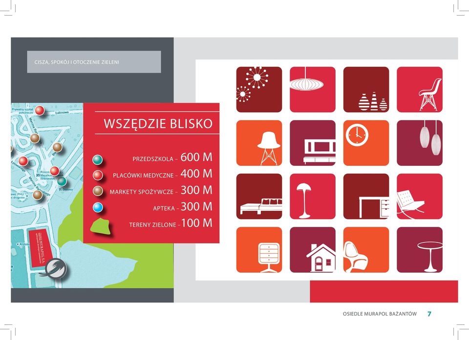 Placówki medyczne 400 m Markety