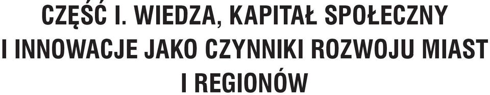 SPOŁECZNY I INNOWACJE