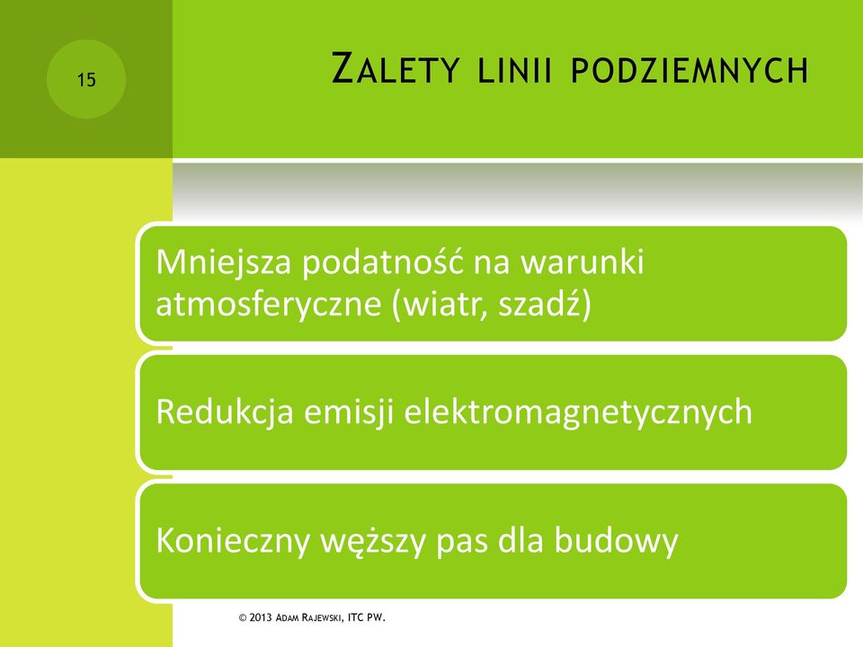 (wiatr, szadź) Redukcja emisji