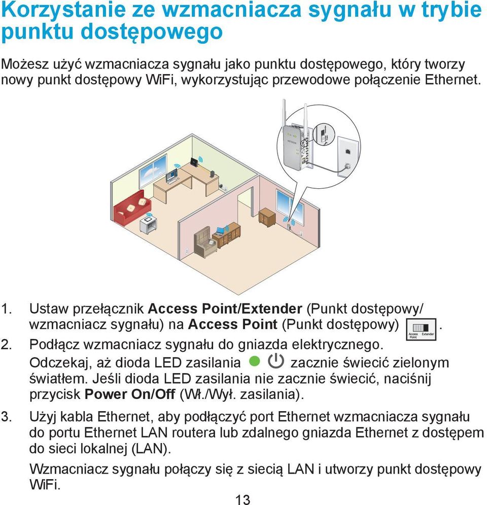 Odczekaj, aż dioda LED zasilania zacznie świecić zielonym światłem. Jeśli dioda LED zasilania nie zacznie świecić, naciśnij przycisk Power On/Off (Wł./Wył. zasilania). 3.