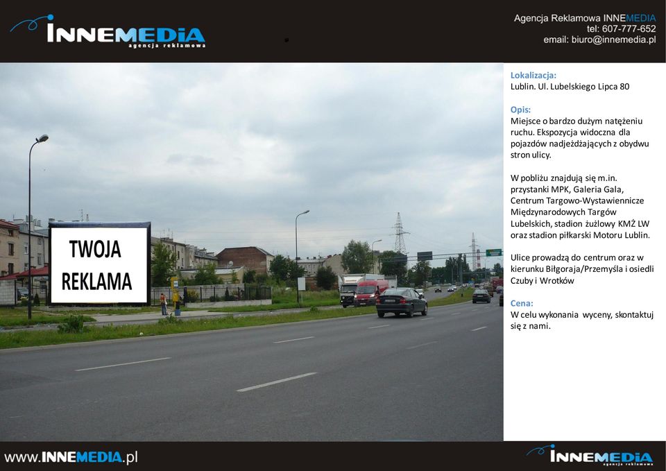 in. przystanki MPK, Galeria Gala, Centrum Targowo-Wystawiennicze Międzynarodowych Targów