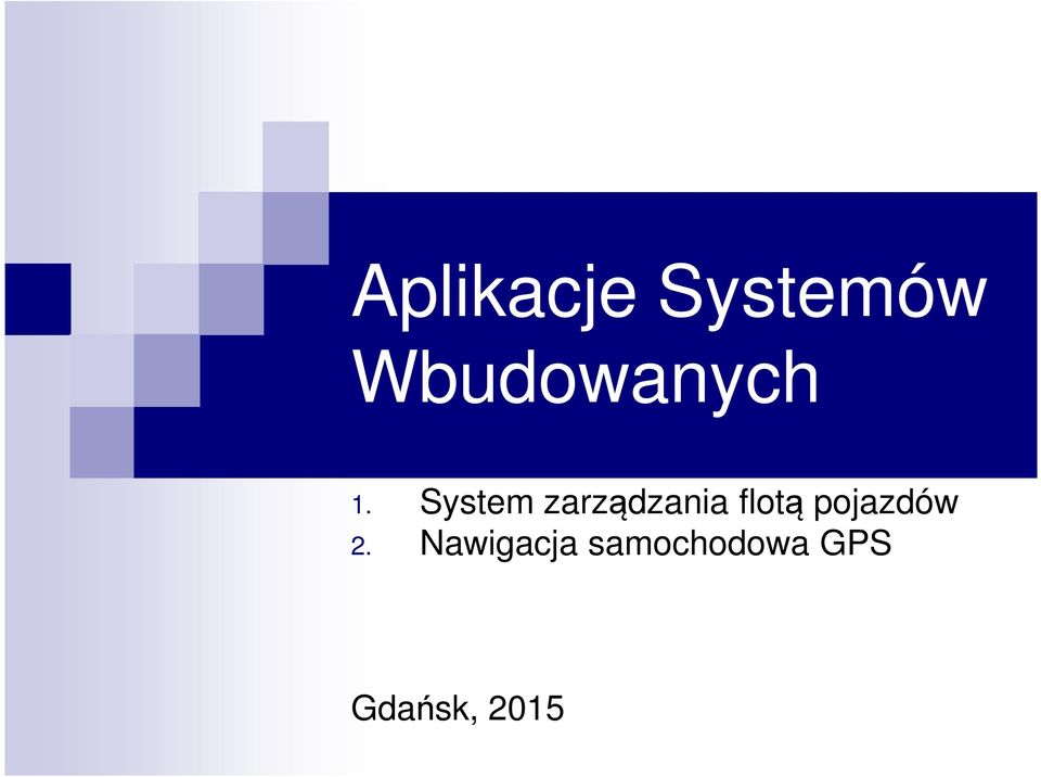 System zarządzania flotą