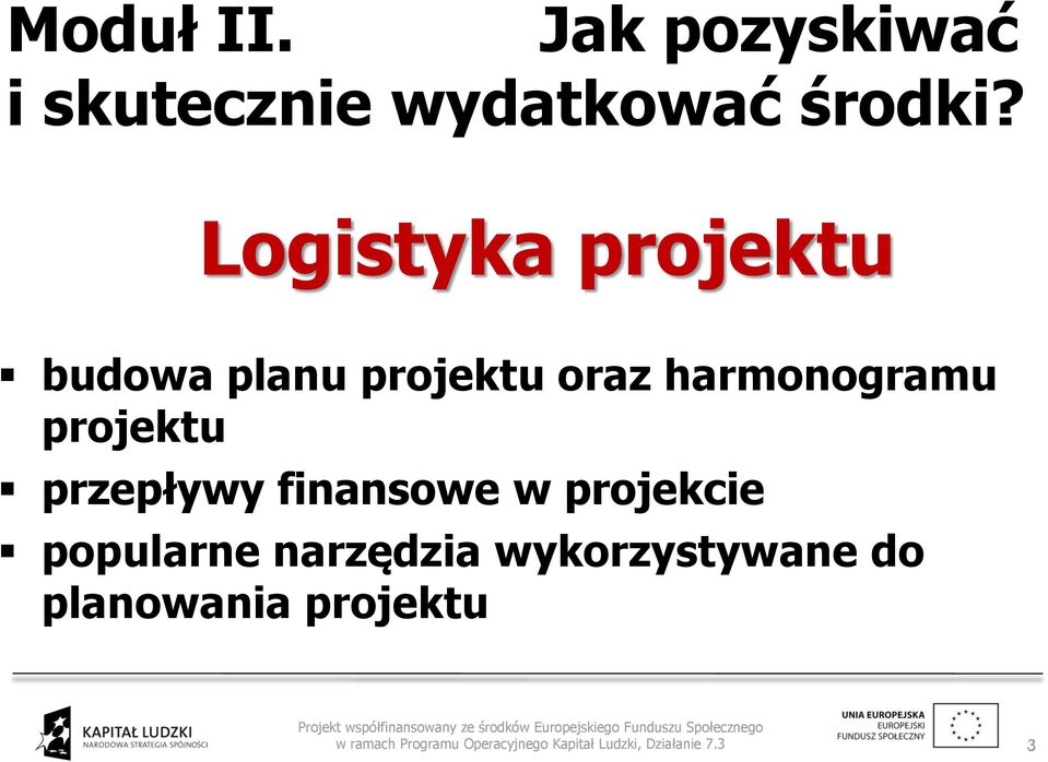 Logistyka projektu budowa planu projektu oraz