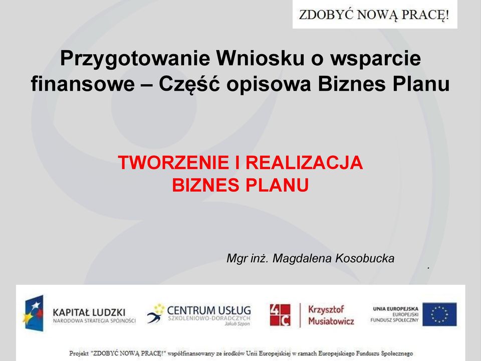 Planu TWORZENIE I REALIZACJA