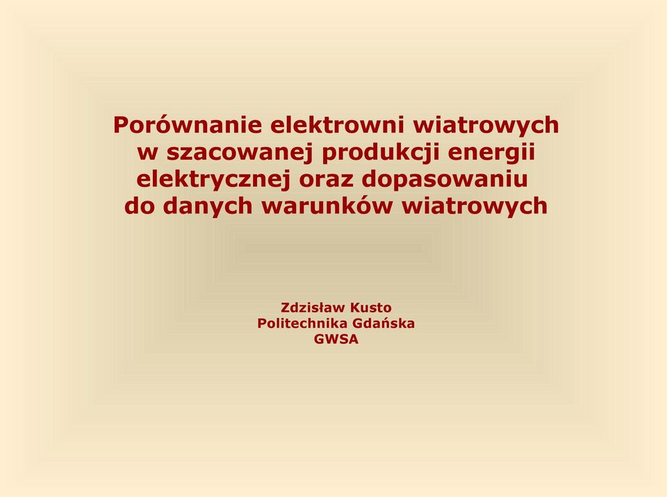 elektrycznej oraz dopasowaniu do danych