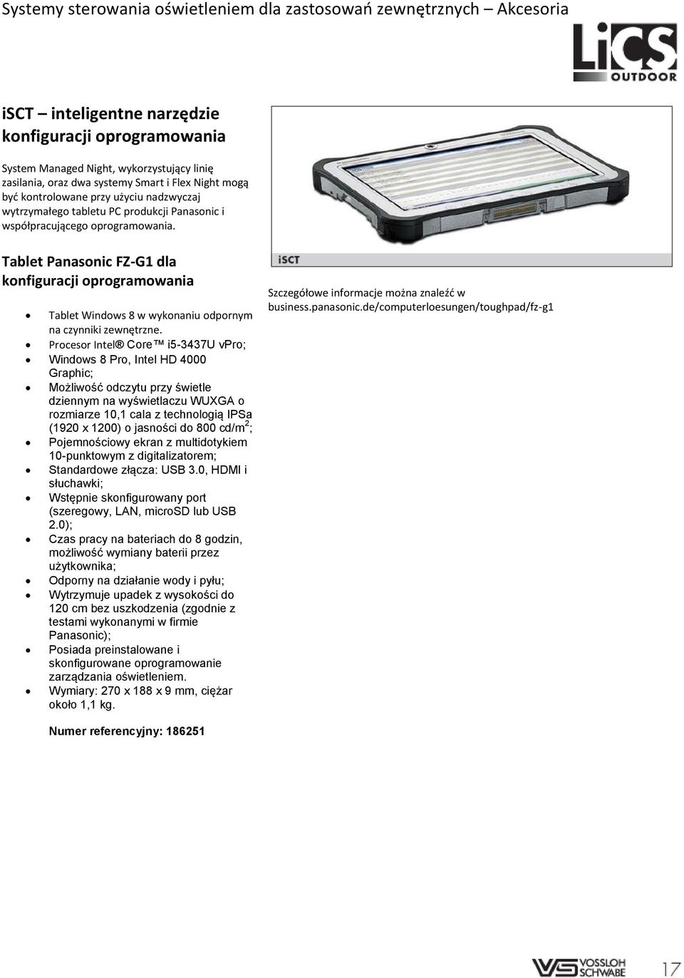 Tablet Panasonic FZ-G1 dla konfiguracji oprogramowania Tablet Windows 8 w wykonaniu odpornym na czynniki zewnętrzne.