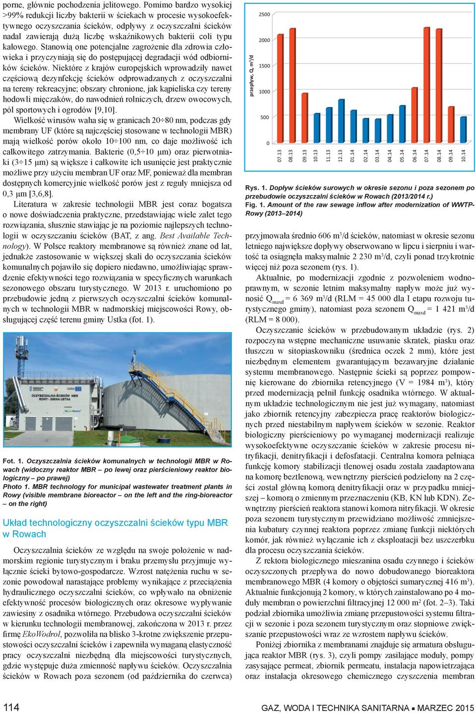 coli typu kałowego. Stanowią one potencjalne zagrożenie dla zdrowia człowieka i przyczyniają się do postępującej degradacji wód odbiorników ścieków.