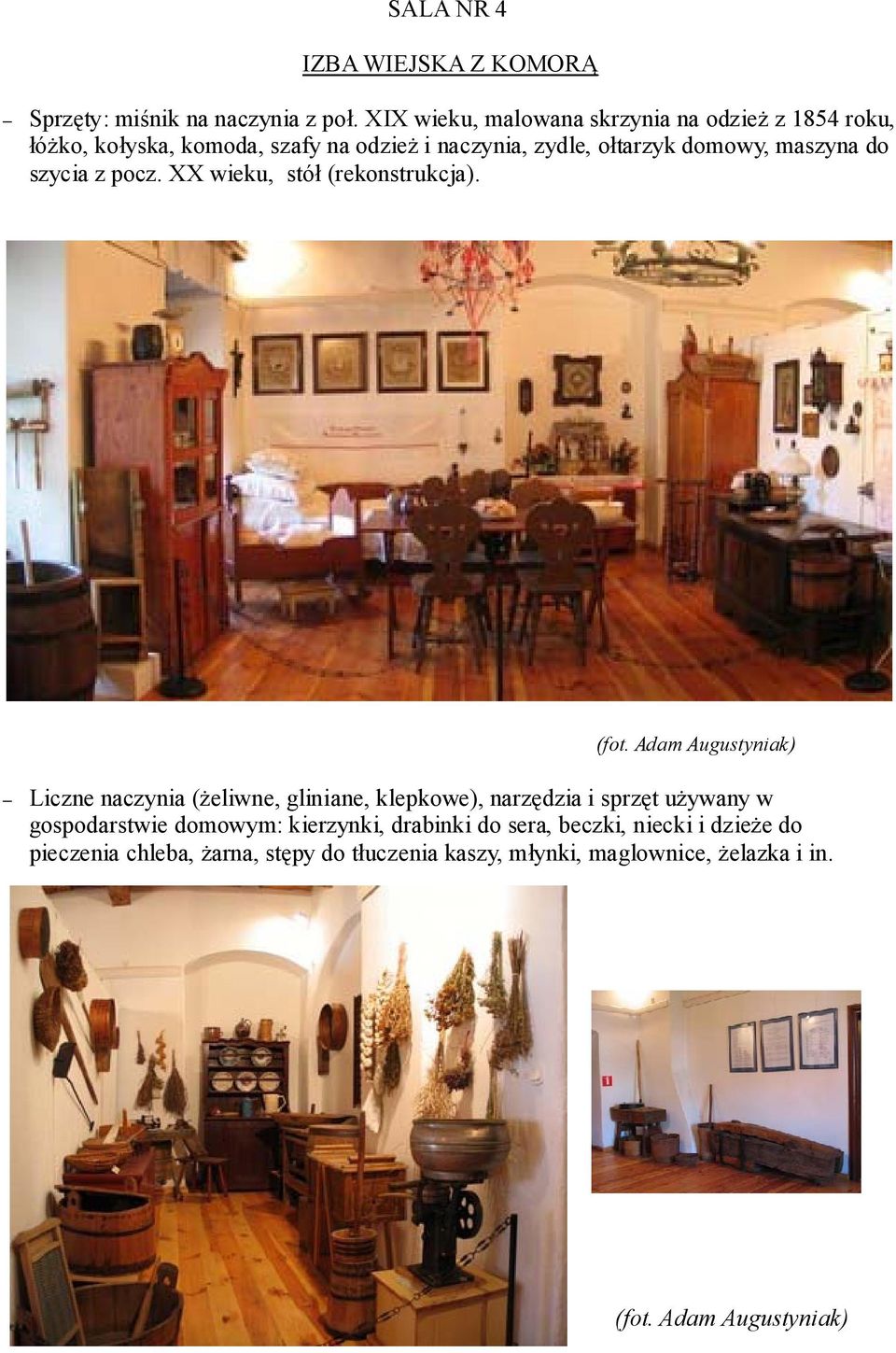 domowy, maszyna do szycia z pocz. XX wieku, stół (rekonstrukcja).
