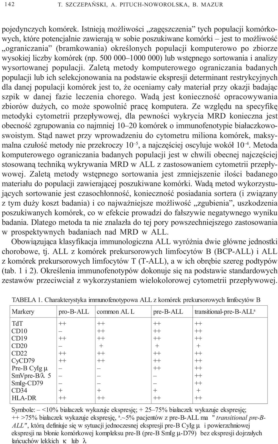 zbiorze wysokiej liczby komórek (np. 500 0001000 000) lub wstêpnego sortowania i analizy wysortowanej populacji.