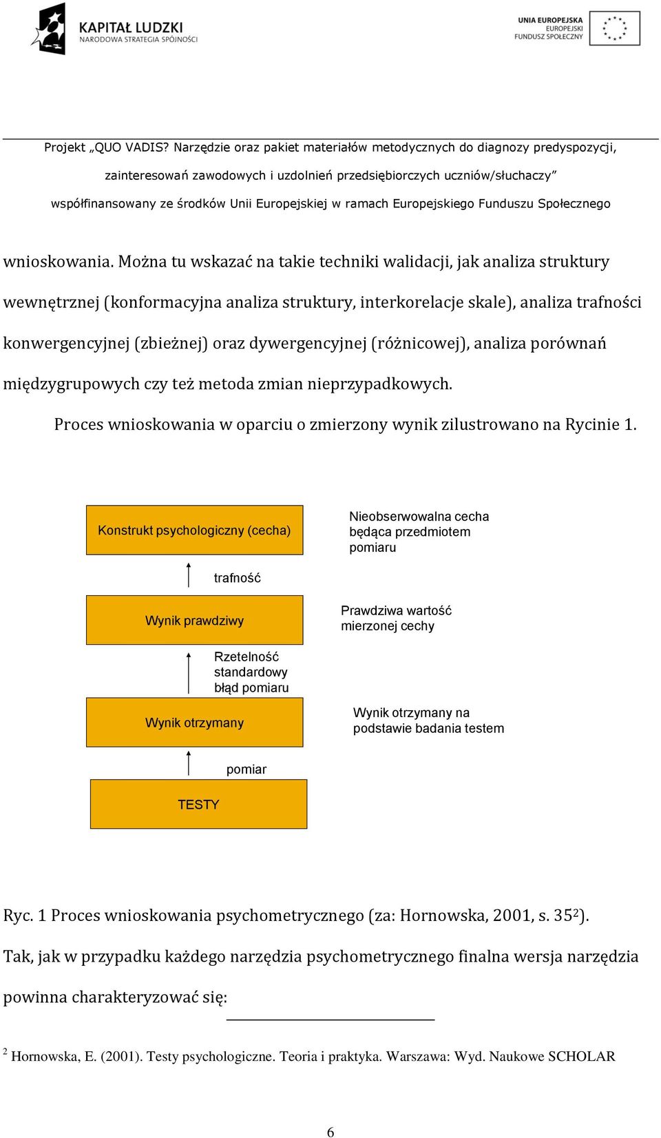 dywergencyjnej (różnicowej), analiza porównań międzygrupowych czy też metoda zmian nieprzypadkowych. Proces wnioskowania w oparciu o zmierzony wynik zilustrowano na Rycinie 1.