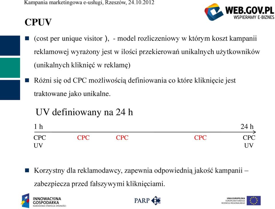 definiowania co które kliknięcie jest traktowane jako unikalne.