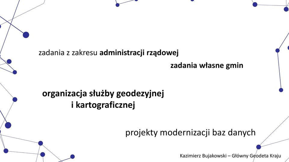 organizacja służby geodezyjnej i