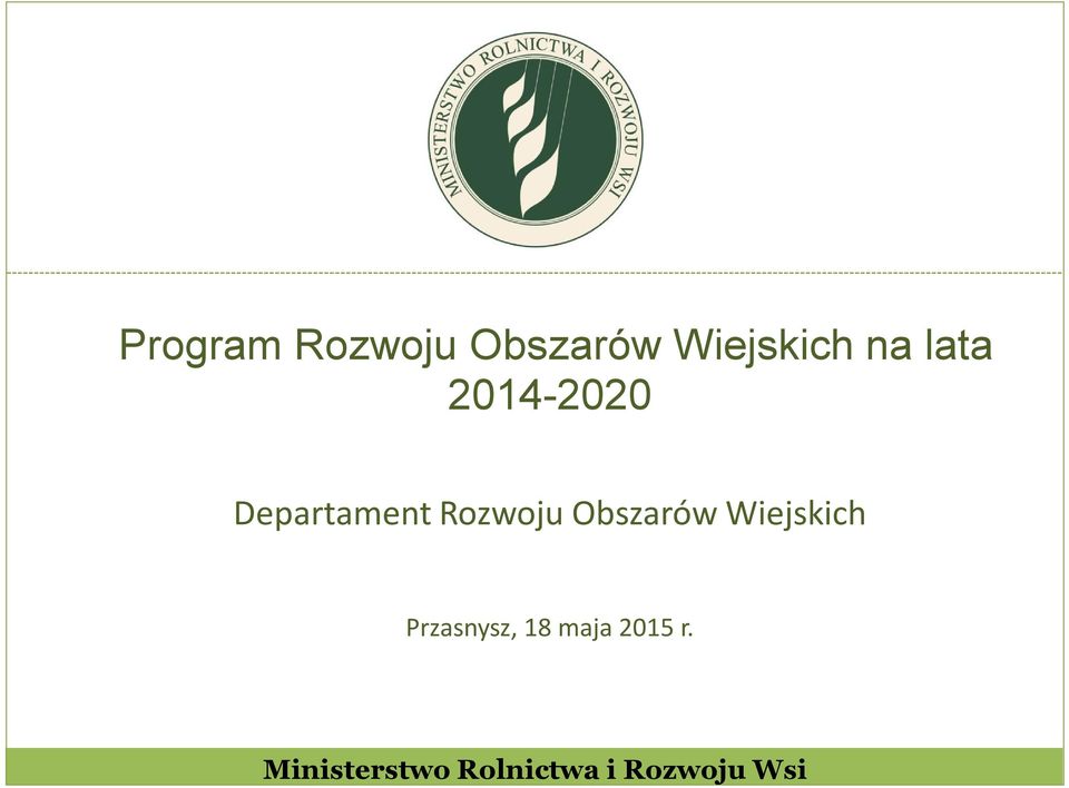 Departament Rozwoju Obszarów