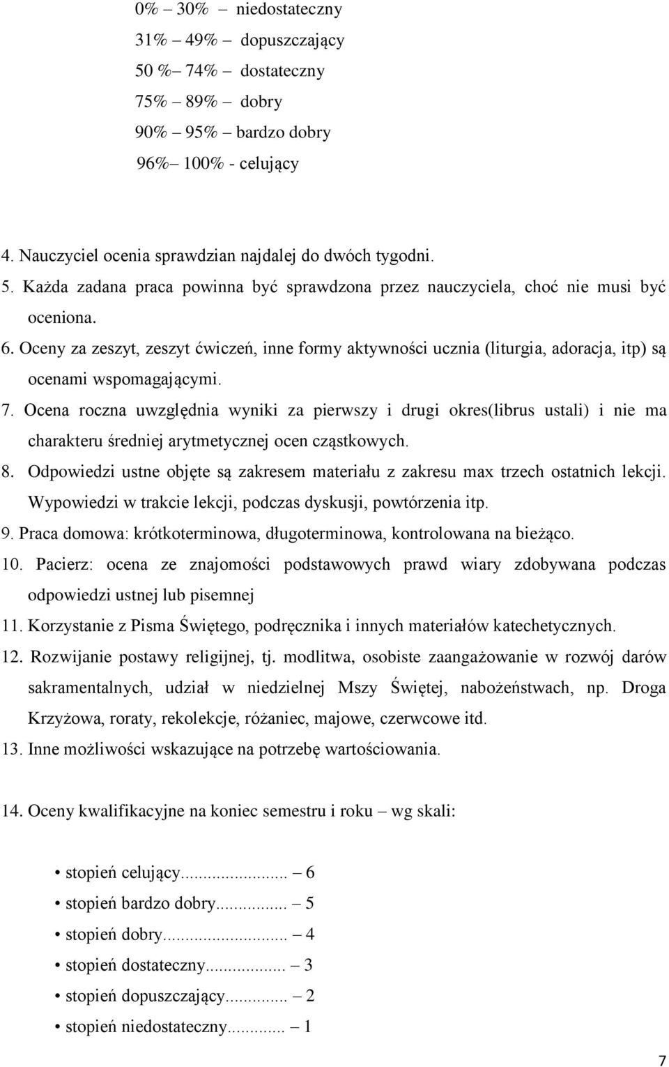 Ocena roczna uwzględnia wyniki za pierwszy i drugi okres(librus ustali) i nie ma charakteru średniej arytmetycznej ocen cząstkowych. 8.