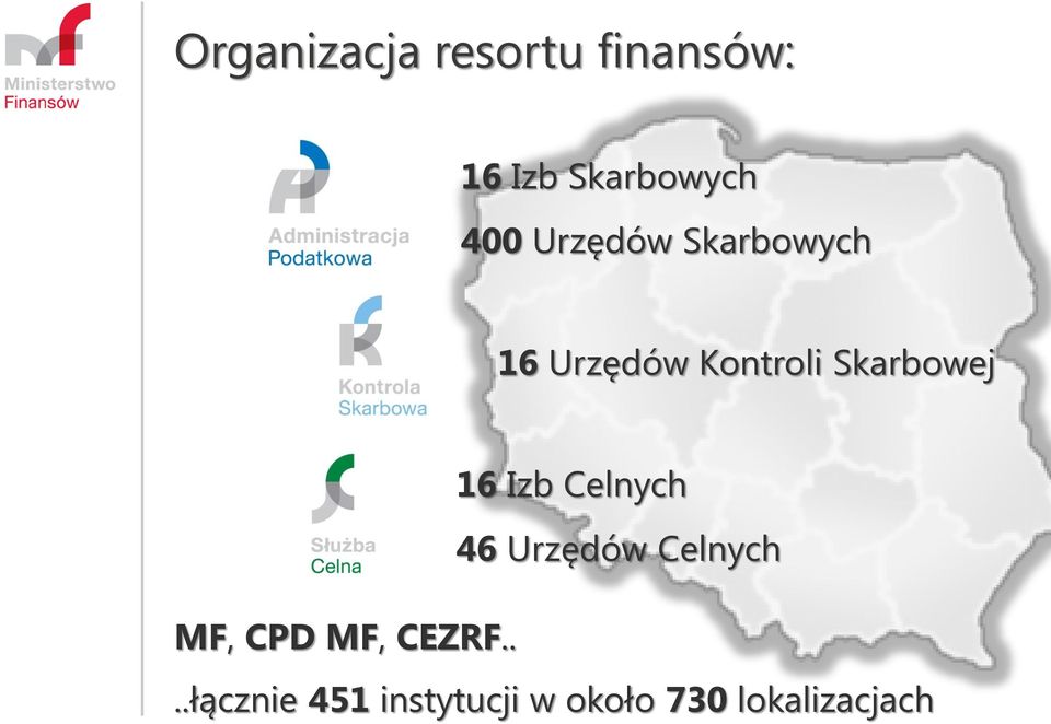 Skarbowej 16 Izb Celnych 46 Urzędów Celnych MF,