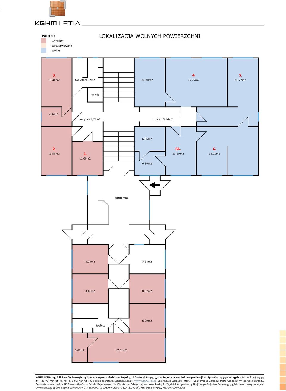 8,73m2 korytarz 9,84m2 6,06m2 2. 6A. 6. 13,50m2 1.