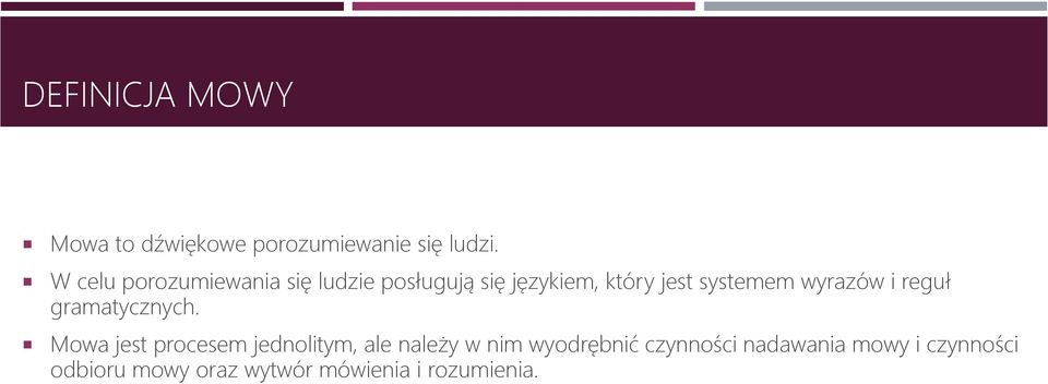 wyrazów i reguł gramatycznych.