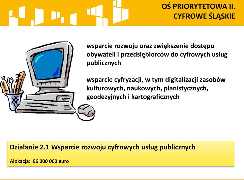 do cyfrowych usług publicznych wsparcie cyfryzacji, w tym digitalizacji zasobów