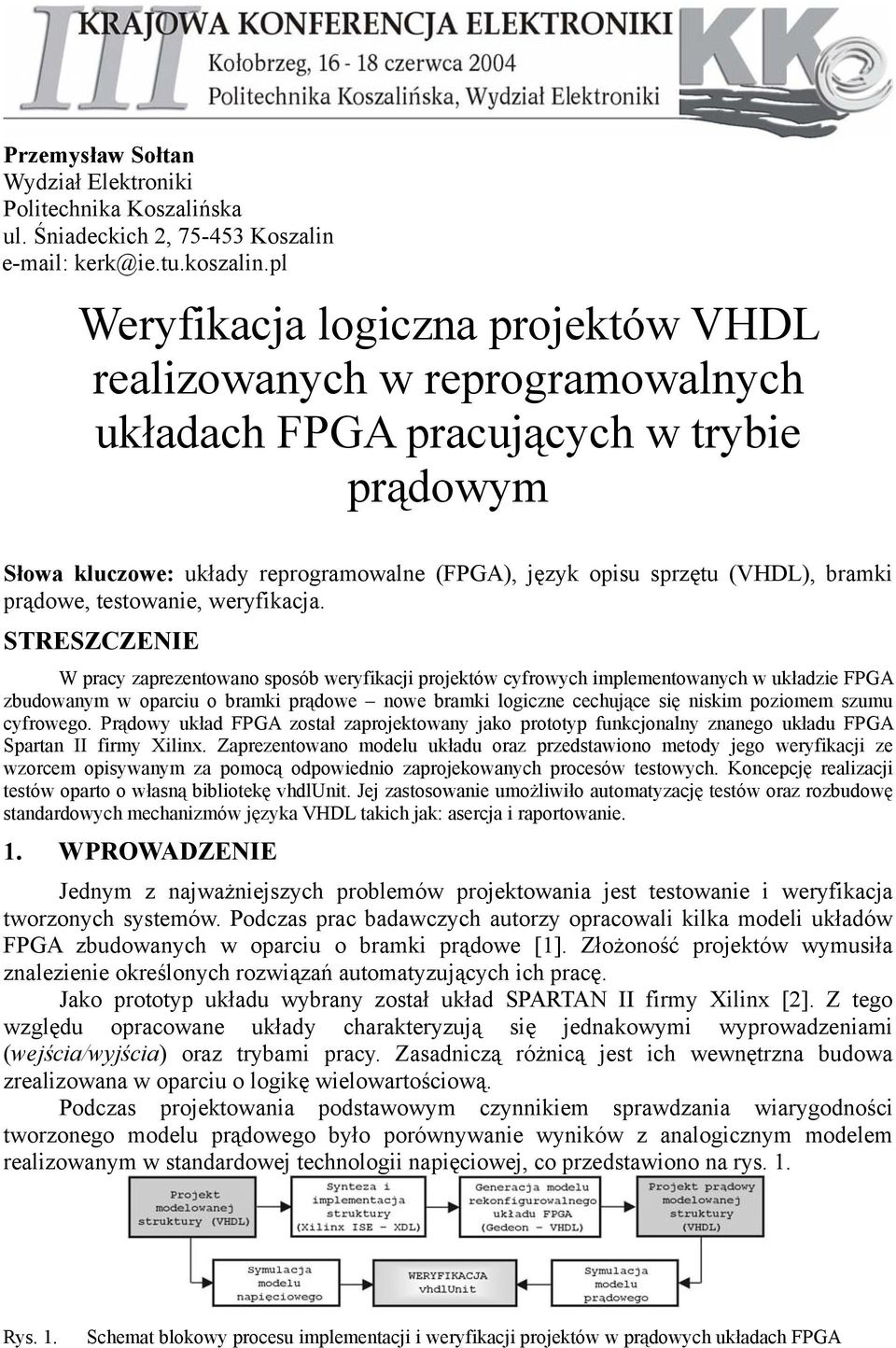 prądowe, testowanie, weryfikacja.