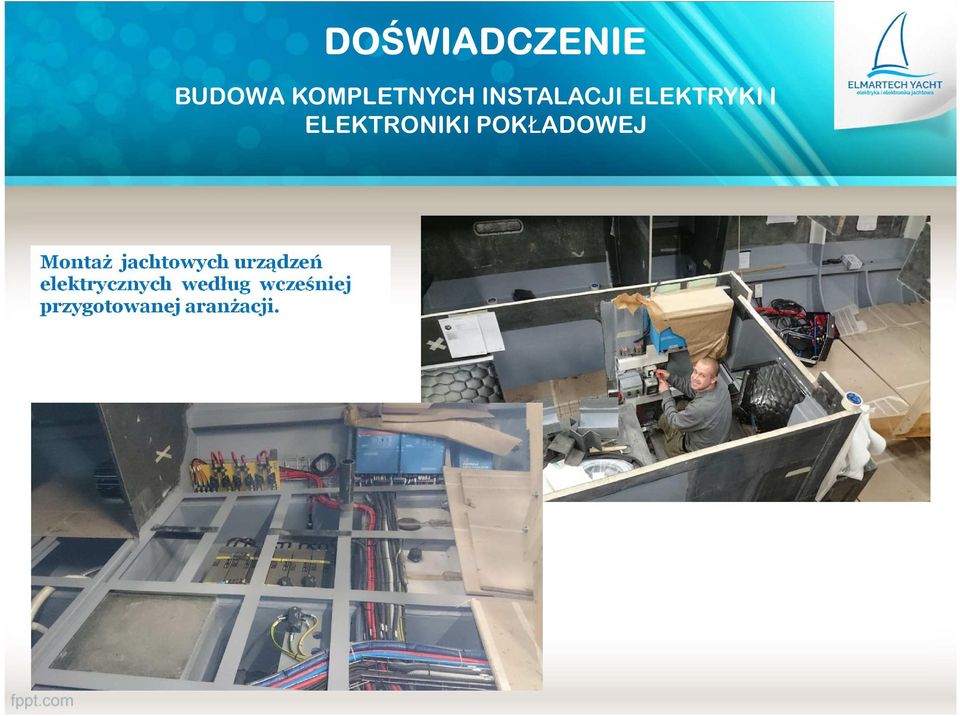 POKŁADOWEJ Montaż jachtowych urządzeń