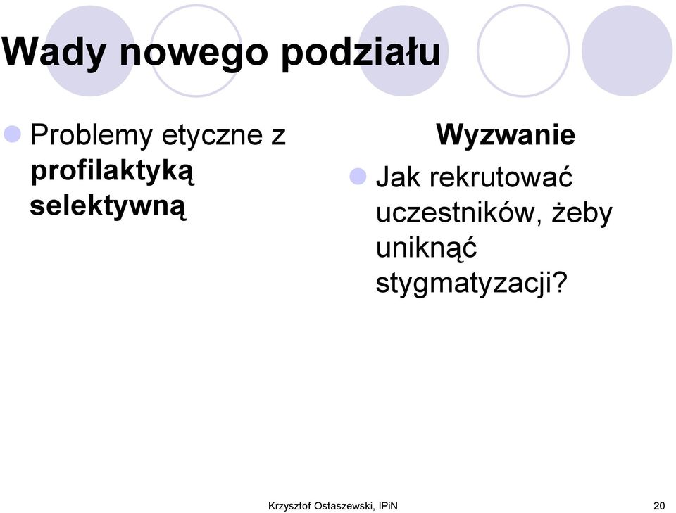 rekrutować uczestników, żeby uniknąć