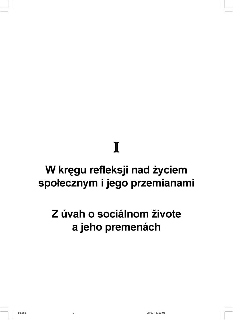 przemianami Z úvah o