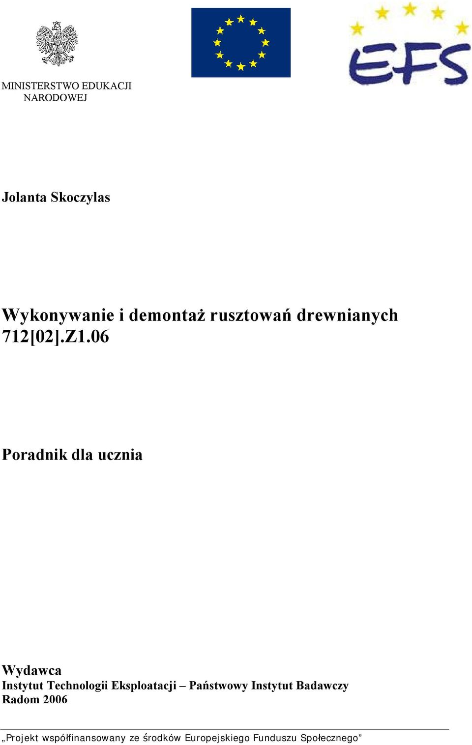 Z1.06 Poradnik dla ucznia Wydawca Instytut