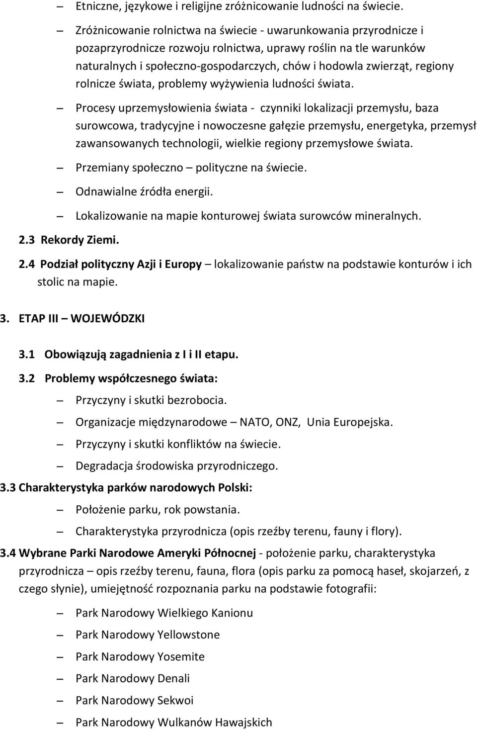 regiony rolnicze świata, problemy wyżywienia ludności świata.