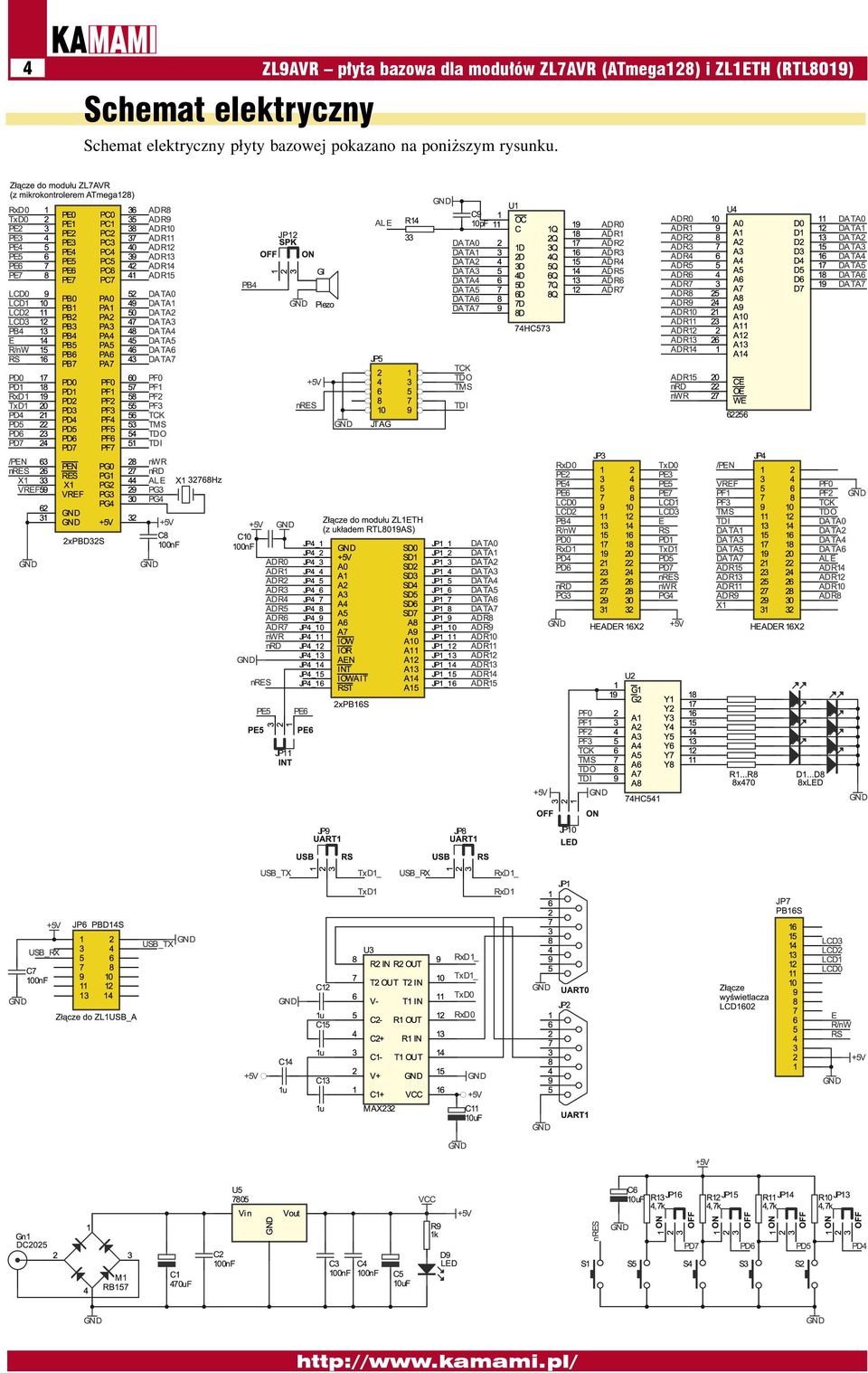 i ZL1ETH (RTL8019) Schemat elektryczny