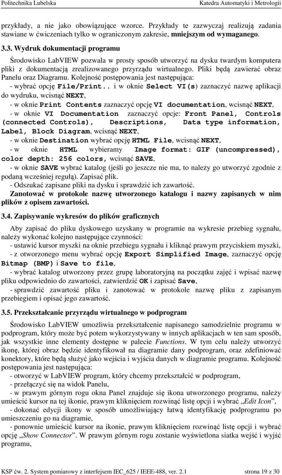 Laboratorium Komputerowych Systemów Pomiarowych - PDF Free Download