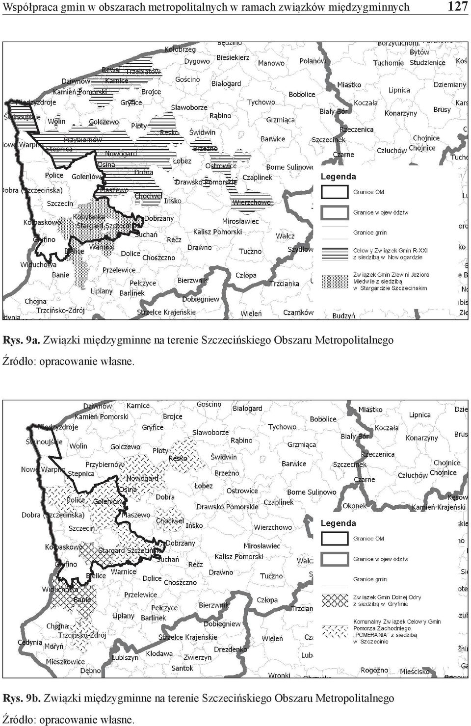 Związki międzygminne na terenie Szczecińskiego Obszaru