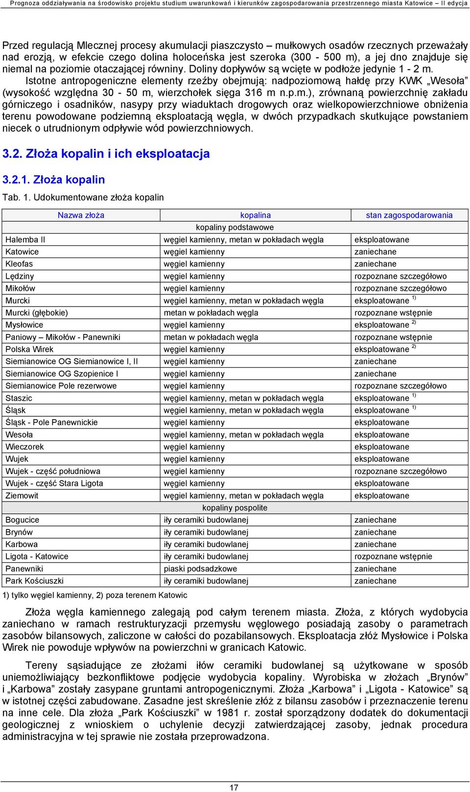 Istotne antropogeniczne eleme