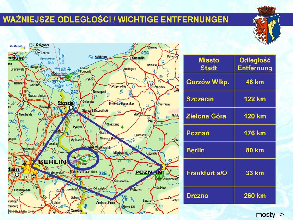 Szczecin Zielona Góra Poznań Berlin Odległość
