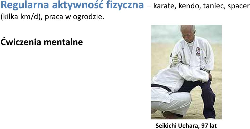 (kilka km/d), praca w ogrodzie.