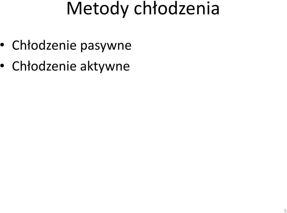 Chłodzenie