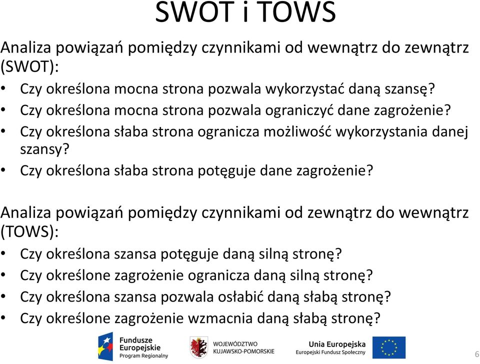 Czy określona słaba strona potęguje dane zagrożenie?