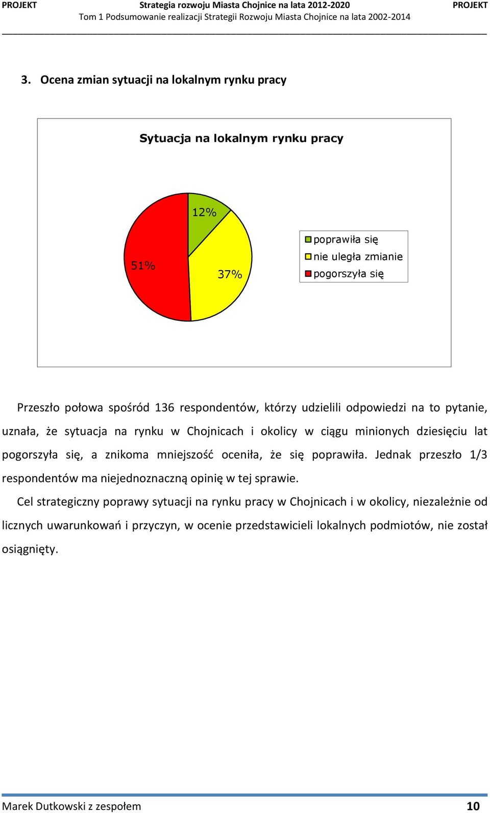 znikoma mniejszość oceniła, że się poprawiła. Jednak przeszło 1/3 respondentów ma niejednoznaczną opinię w tej sprawie.